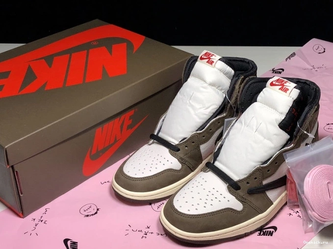 One Kick Retro High - 'Mocha' Jordan Scott OG CD4487 1 x 100 Travis Air 0804